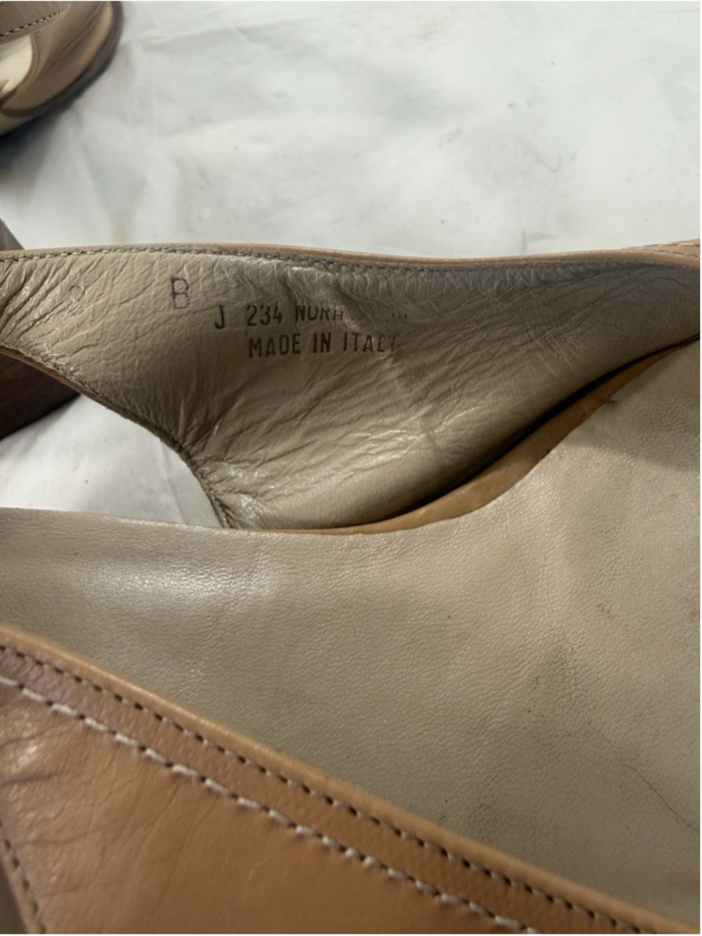 VINTAGE COACH NORA GLOVE LEATHER SLING BACK SANDALS SHOES SIZE 8 B ITALY - Picture 10 of 14